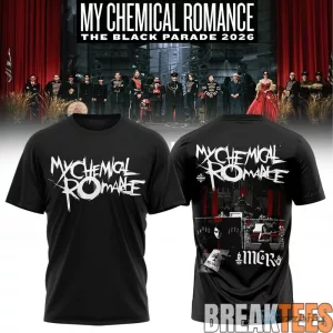 My Chemical Romance The Black Parade 2026 Tour Graphic Print T-Shirt