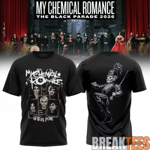 My Chemical Romance The Black Parade 2026 Tour Graphic Print T-Shirt