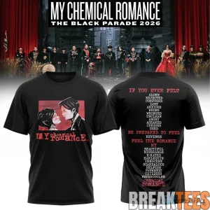 My Chemical Romance The Black Parade 2026 Tour Graphic Print T-Shirt