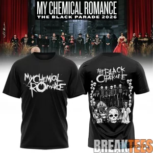My Chemical Romance The Black Parade 2026 Tour Graphic Print T-Shirt