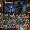Dungeon Quest Miniatures 2026 Advent Calendar with 24 Fantasy Figurines