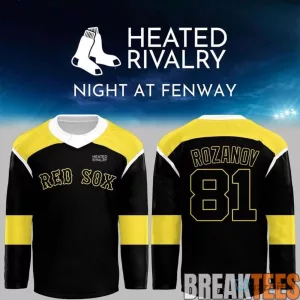 Boston Red Sox Ilya Rozanov Heated Rivalry Night at Fenway Hockey Jersey
