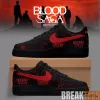 ENHYPEN World Tour BLOOD SAGA Inferno Custom Black and Red Shoes