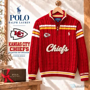 Kansas City Chiefs Polo Ralph Lauren Quarter-Zip Sweater