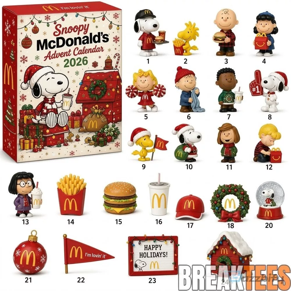 Snoopy McDonald's 2026 Advent Calendar Collector's Edition with Peanuts Figurines