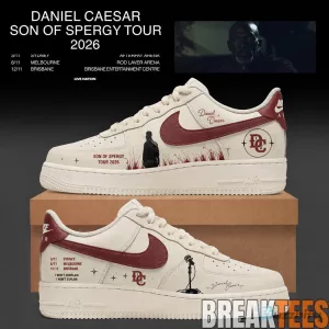 Daniel Caesar Son of Spergy Tour 2026 Custom Air Force One Shoes