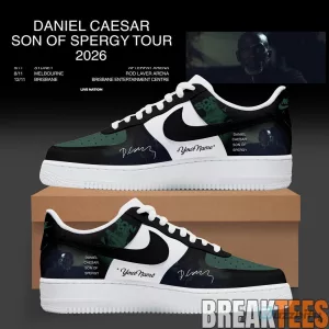 Daniel Caesar Son of Spergy Tour 2026 Custom Air Force One Shoes
