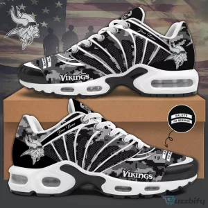 Minnesota Vikings Salute to Service Custom Name Digital Camouflage Sneakers