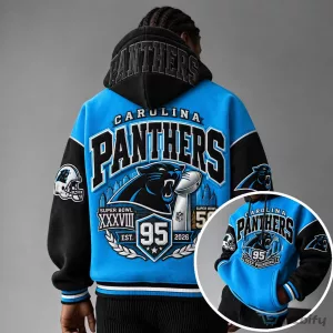 Hoodie Celebrating Super Bowl XXXVIII Champions - Carolina Panthers Football Team