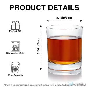 The Blackfather Personalized Whiskey Glass for Dad and Grandfather