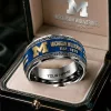 Michigan Wolverines NCAA Personalized College Football Team Ring