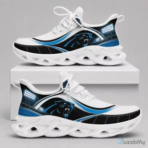 Carolina Panthers NFL Team Logo Stadium Design White Chunky Sneakers