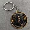 Ozzy Osbourne Prince of Darkness Round Metal Keychain