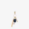 Detroit Tigers Baseball Bat and Ball Charm Keychain