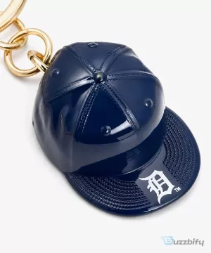 Detroit Tigers Baseball Bat and Ball Charm Keychain