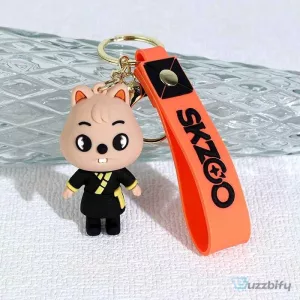 Stray Kids SKZOO Wolf Chan Character Keychain