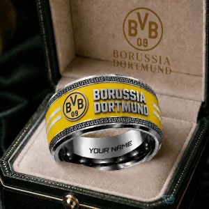 Borussia Dortmund Bundesliga Custom Name Engraved Ring