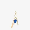 Los Angeles Dodgers Baseball Bat Ball Cap Charm Keychain