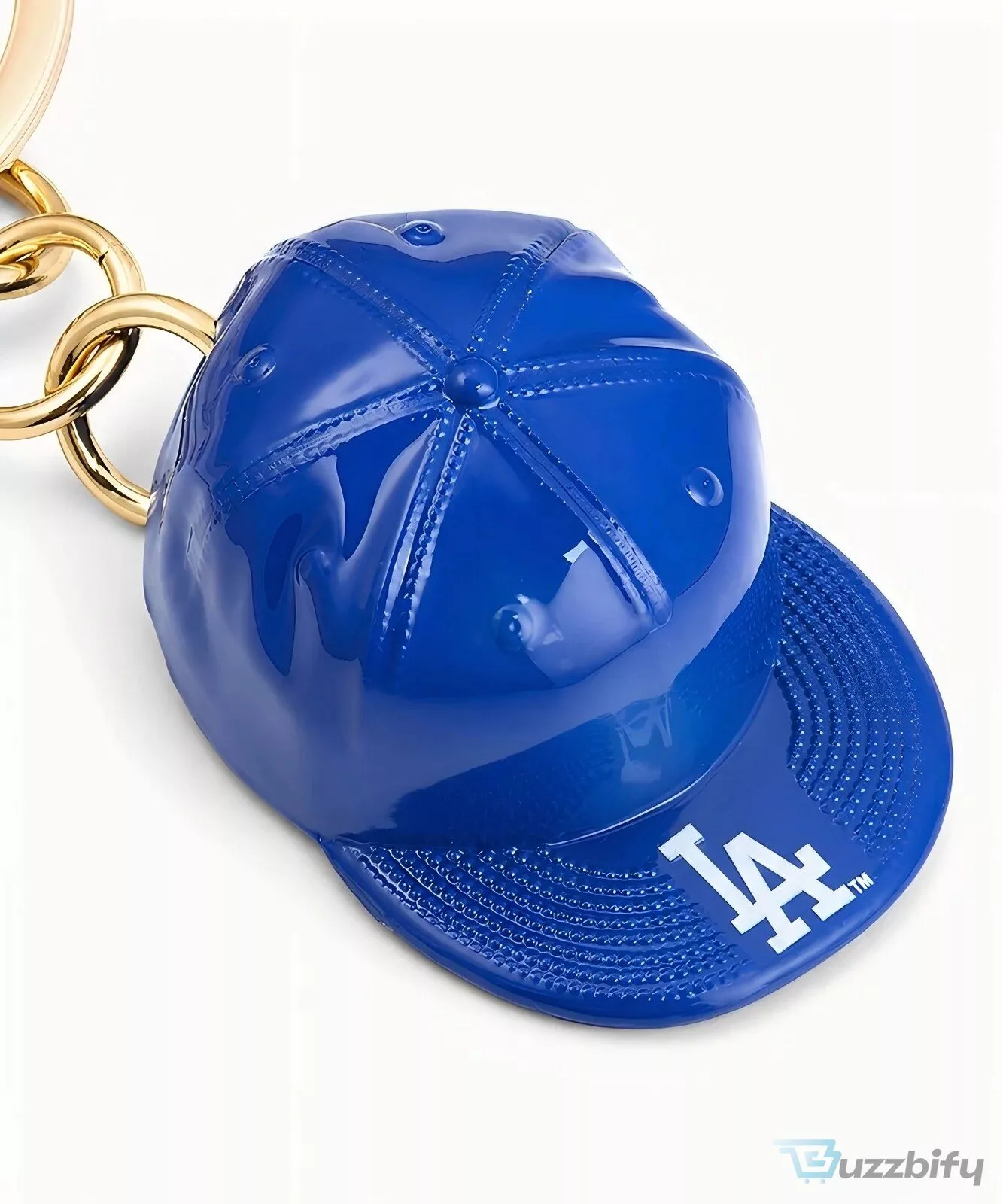 Los Angeles Dodgers Baseball Bat Ball Cap Charm Keychain
