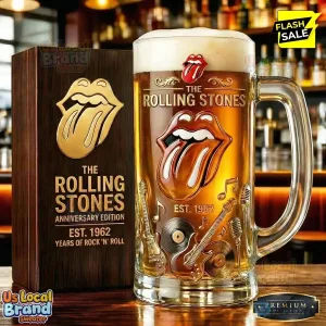 The Rolling Stones Est 1962 Music Band Logo Collector Beer Mug