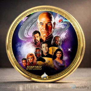 Star Trek The Next Generation Captain Picard Commemorative Collectible Coin