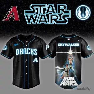 Luke Skywalker Star Wars Arizona Diamondbacks Baseball Jersey