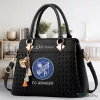 FC Amager Fremad Football Club Women's Black Leather Handbag