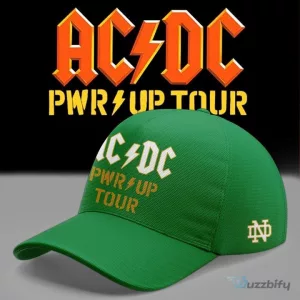 2026 Concert T-Shirt Featuring Notre Dame Football and AC/DC Power Up Tour Design