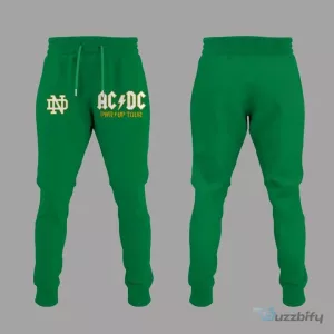 2026 Concert T-Shirt Featuring Notre Dame Football and AC/DC Power Up Tour Design