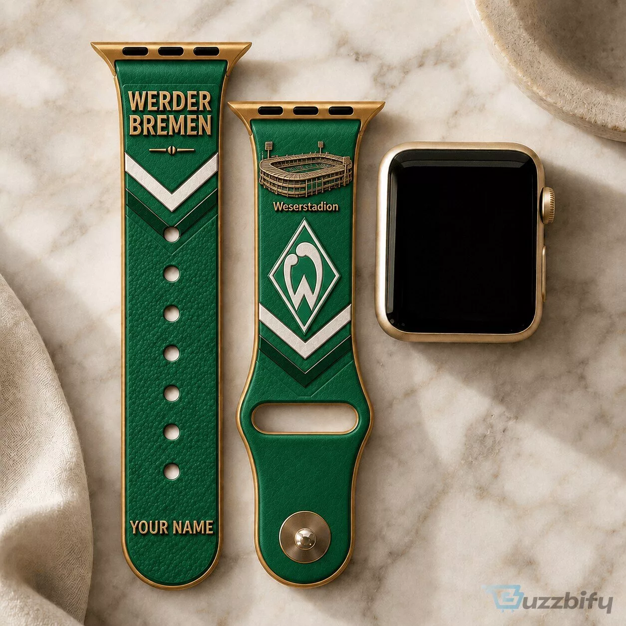 Werder Bremen Bundesliga Football Team Custom Apple Watch Band