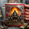 Personalized Firefighter Dad Best Dad Ever Ceramic Coffee Mug