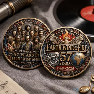 Earth, Wind & Fire 57th Anniversary 1969-2026 Collectible Commemorative Coin