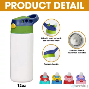 Disney Pixar Cars Lightning McQueen Born To Race Kids Water Bottle