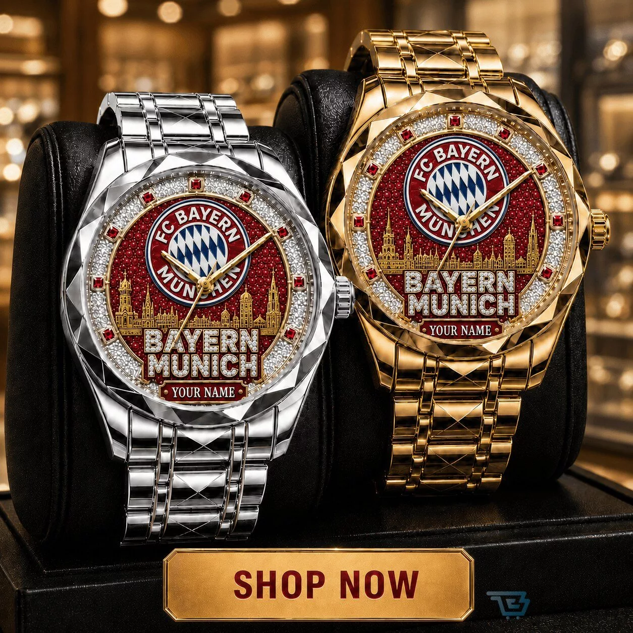 Bayern Munich Bundesliga Men's Luxury Custom Name Watch