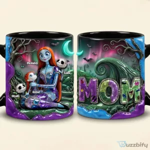 Nightmare Before Christmas Sally And Kids Personalized Mother's Day Mug