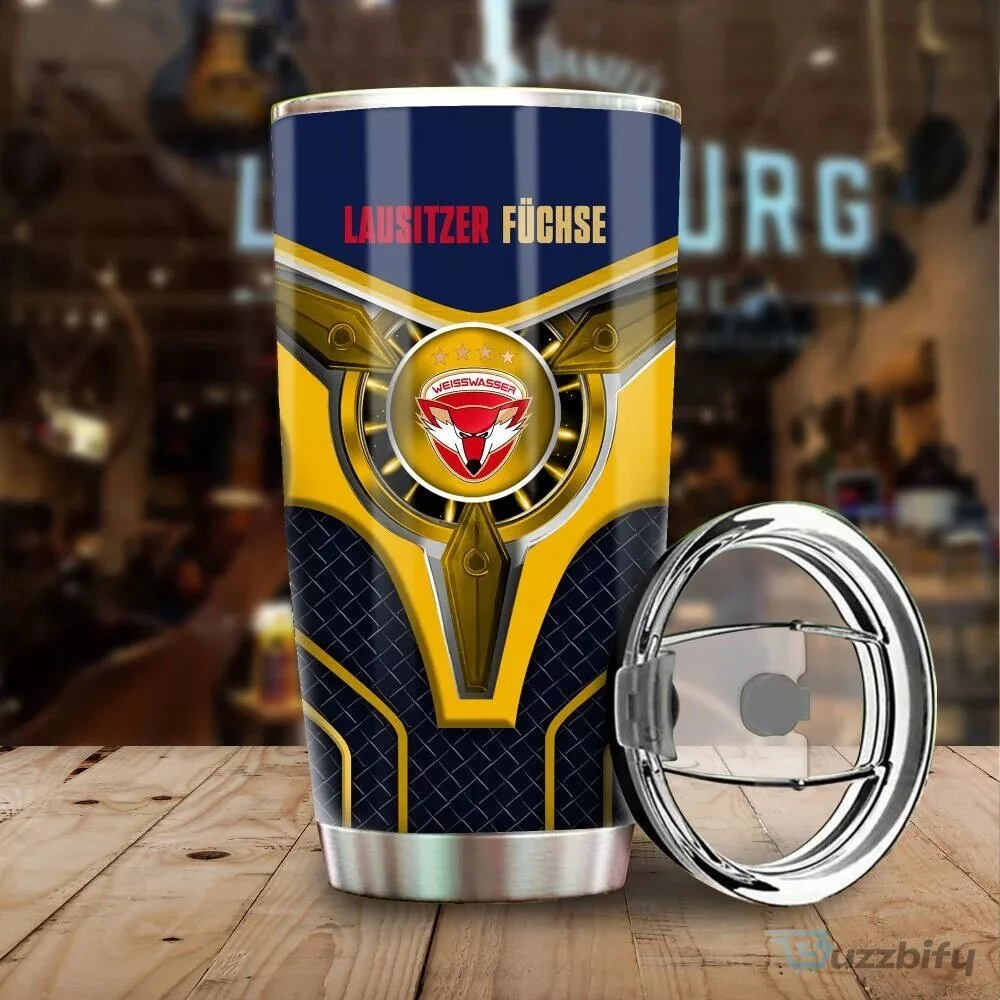 Lausitzer Füchse Ice Hockey Team Logo Stainless Steel Tumbler