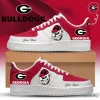 Custom Low-Top Game Day Sneakers featuring UGA Design