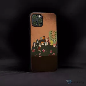 Naruto Akatsuki Crew Anime Art Phone Case for iPhone 13 Pro Max