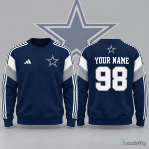 Dallas Cowboys Personalized Name and Number Crewneck Sweatshirt