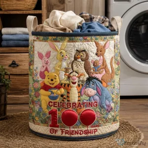 Winnie The Pooh And Friends Celebrating 100 Years Of Friendship Laundry Basket