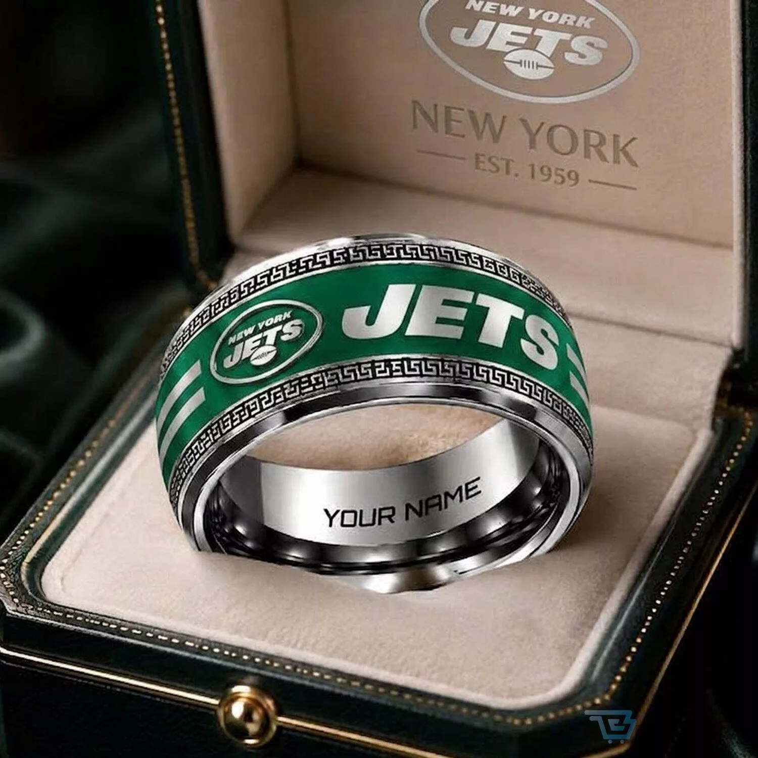 New York Jets National Football League Team Custom Name Ring
