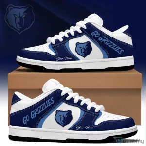 Memphis Grizzlies Team Logo Go Grizzlies Personalized Fan Shoes