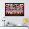 Brisbane Lions 2024 2025 2026 Premiers Three Peat Celebration Canvas Wall Art