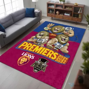 Brisbane Lions Australian Football League Premiers Rug