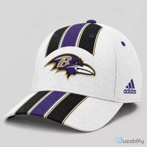 Baltimore Ravens NFL Football Team Adidas Triple Stripe Premium Classic Cap Hat