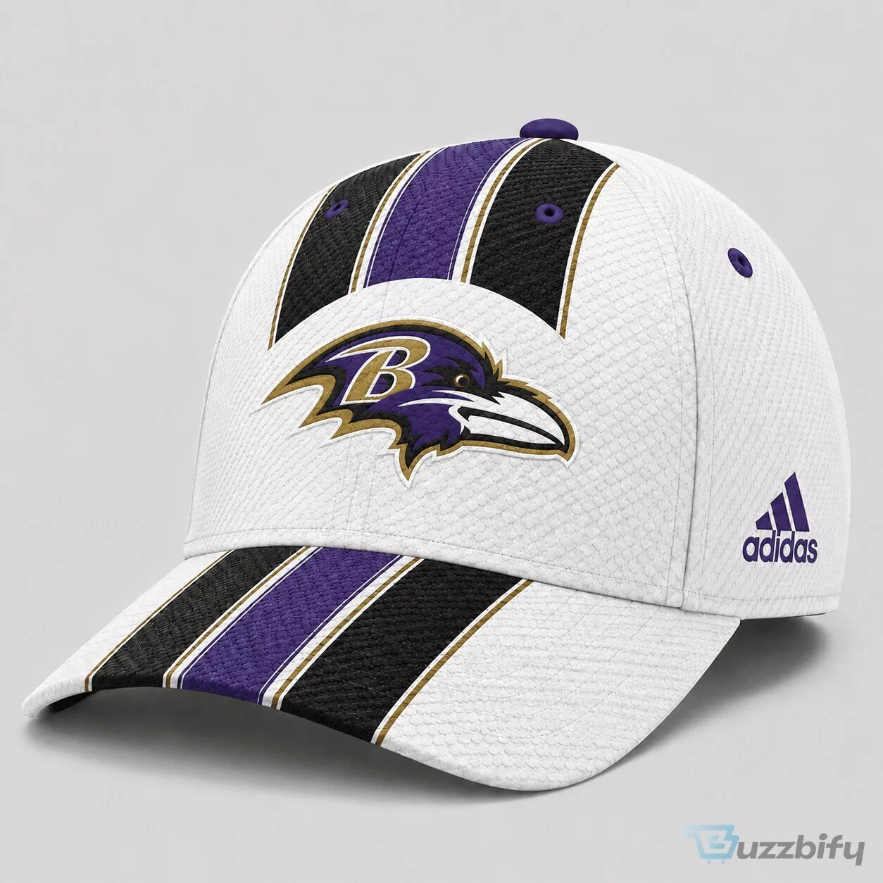 Baltimore Ravens NFL Football Team Adidas Triple Stripe Premium Classic Cap Hat