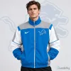 Detroit Lions NFL Team Crest Retro Color Block Full Zip Windbreaker Jacket