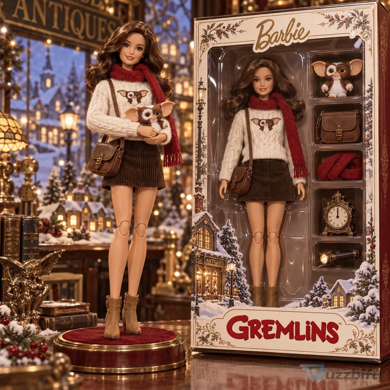 Barbie Gremlins Gizmo Christmas Holiday Collectible Doll