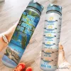 Personalized Sea Turtle Drink Your Water Surprise Your Liver Water Bottle