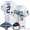 Hello Kitty Baseball Jersey for Tampa Bay Rays - 2026 AL East Division Champions Edition